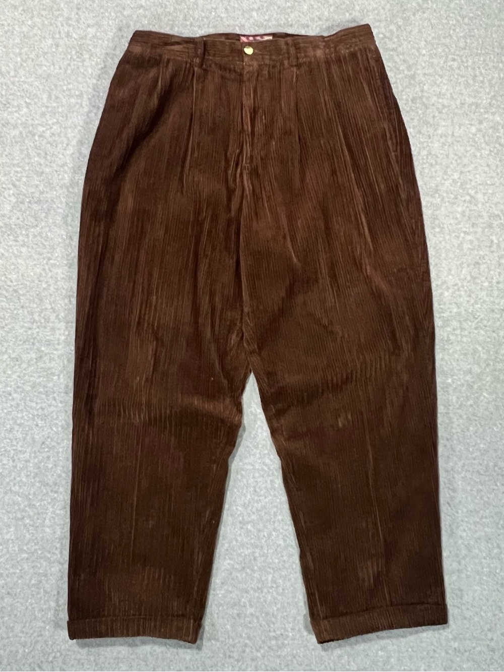 VTG OCI Quality Clothing Corduroy Pants Brown Skate Hip Hop 36x30 Wide Wale Leg